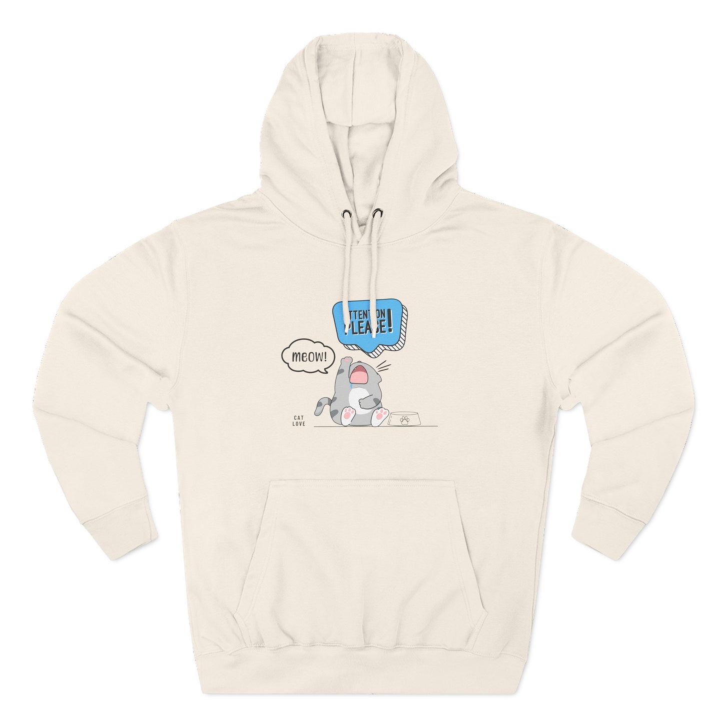 Meow Means Feed Me. Now! – Unisex Hoodie