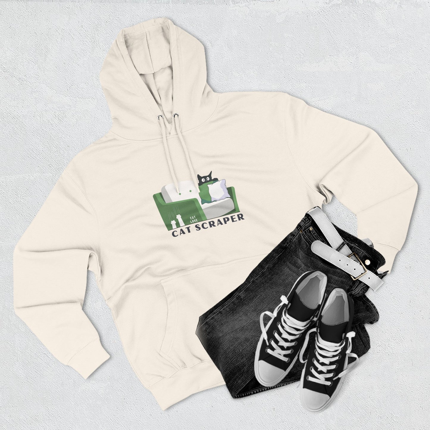 Cat Scraper โ Unisex Hoodie