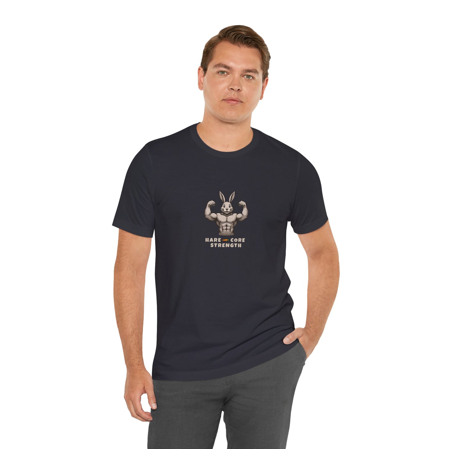 Hare-core Strength – Men’s Jersey T-Shirt