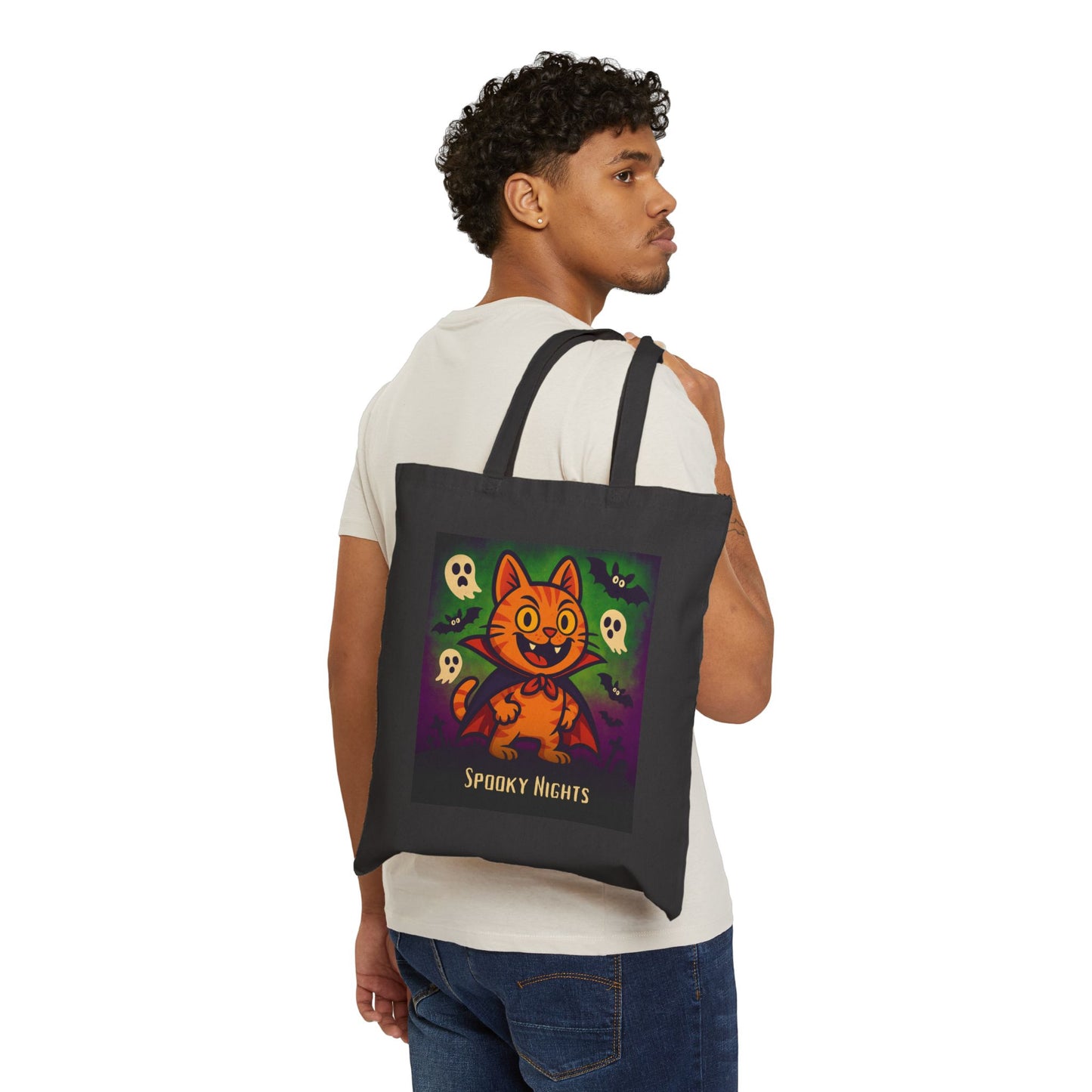 Vampire Tabby β Limited Halloween Cotton Bag