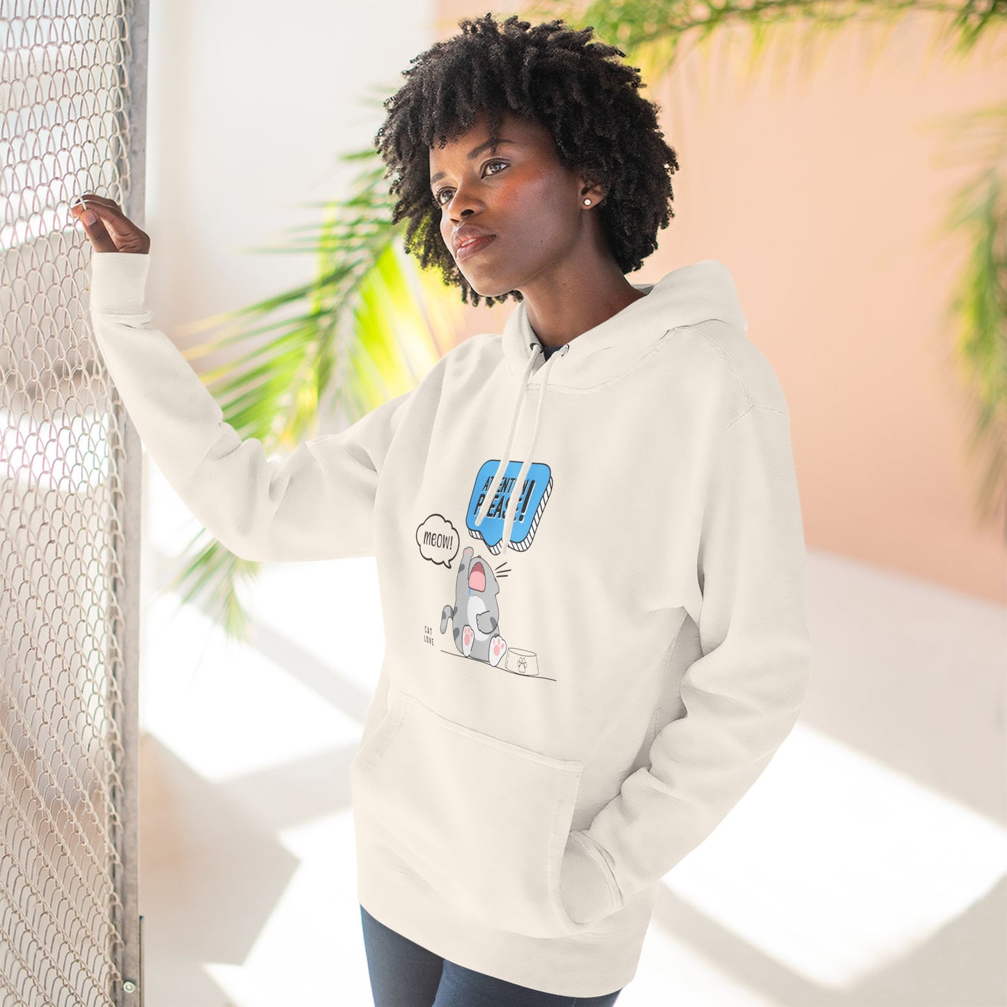 Meow Means Feed Me. Now! – Unisex Hoodie