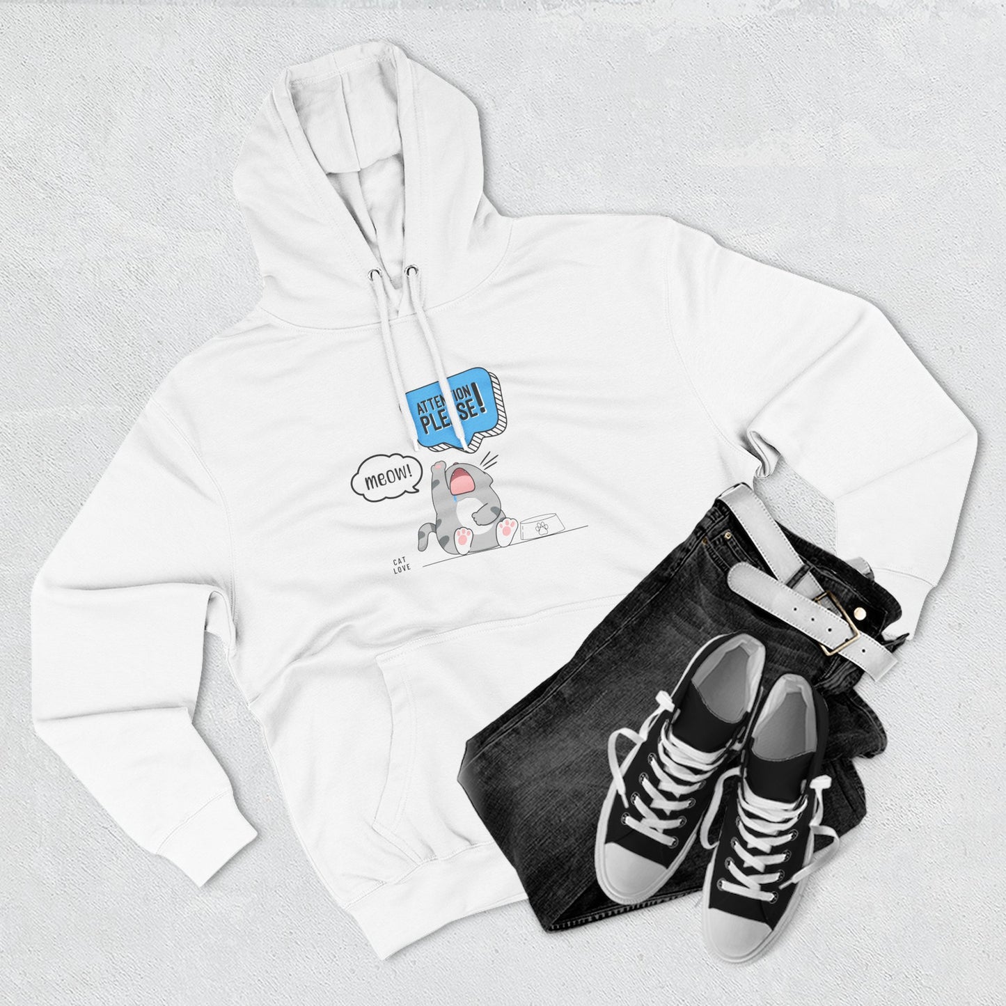 Meow Means Feed Me. Now! – Unisex Hoodie