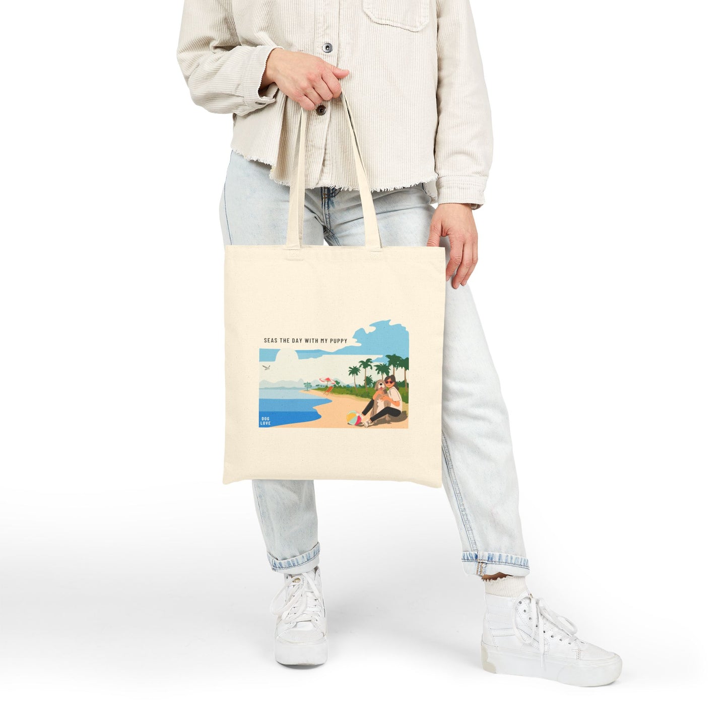 Seas the Day With My Puppy - Cotton Bag