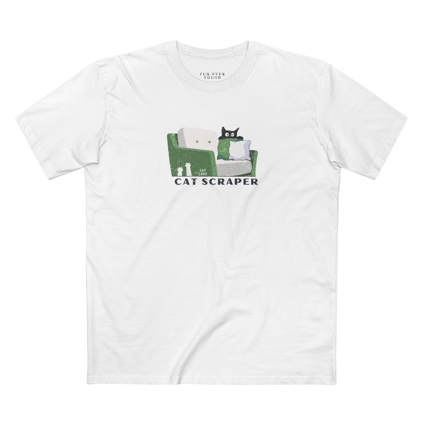 Cat Scraper - Unisex Cotton T-shirt
