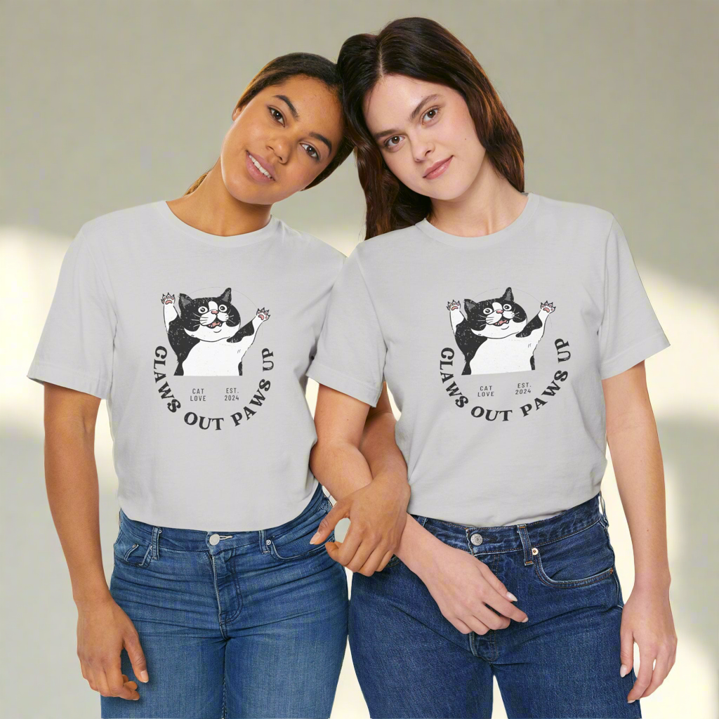 Claws Out Paws Up - Unisex Jersey T-shirt