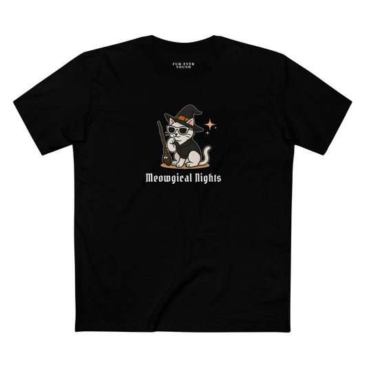 Miss Snowball’s Meowgical Nights - Unisex Cotton T-shirt