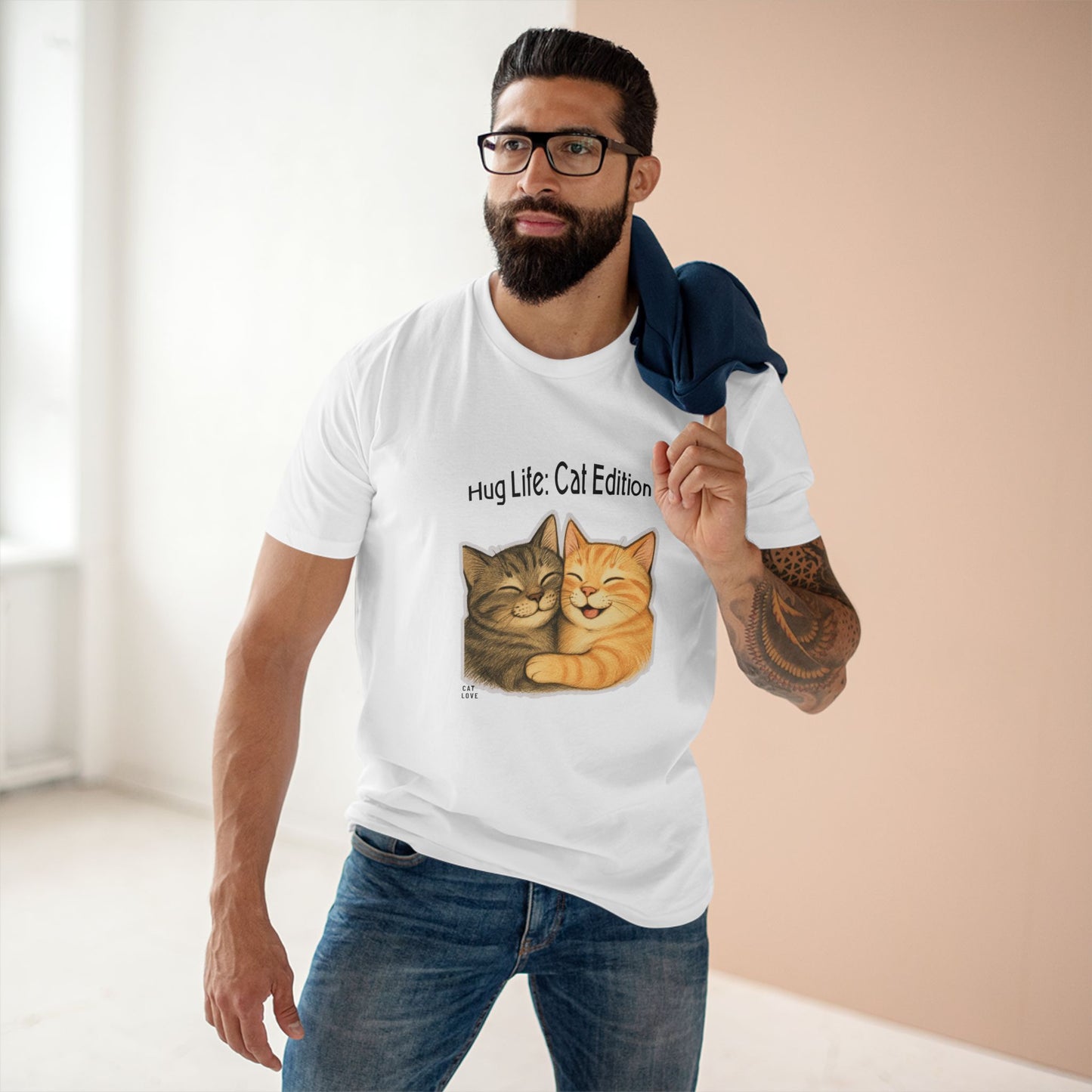 Hug Life: Cat Edition - Unisex Cotton T-shirt
