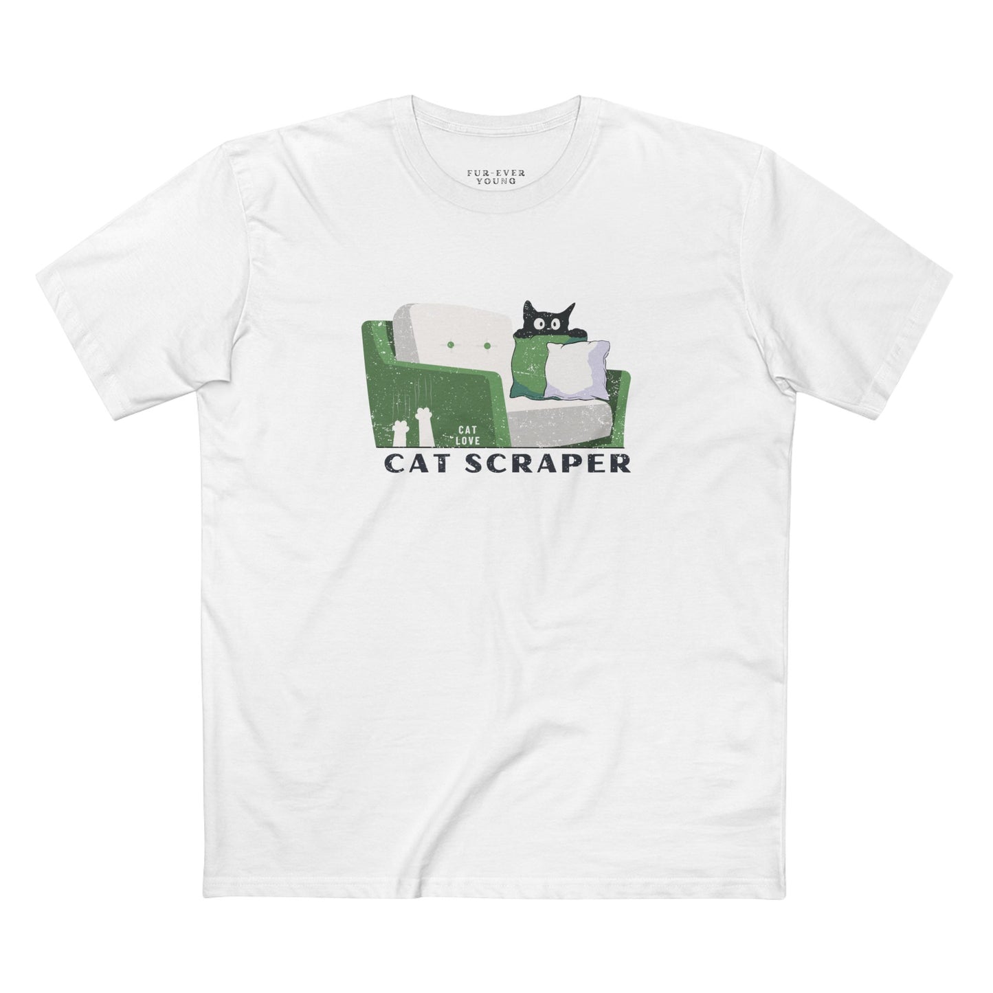 Cat Scraper - Unisex Cotton T-shirt