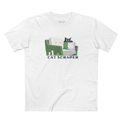 Cat Scraper - Unisex Cotton T-shirt