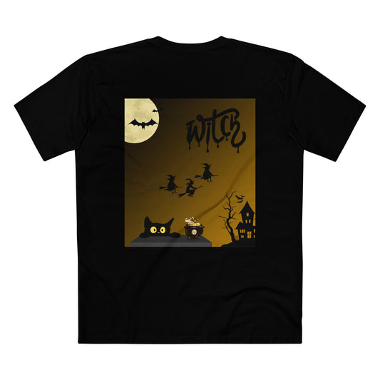 Witchy Whiskers Night - Cotton T-shirt